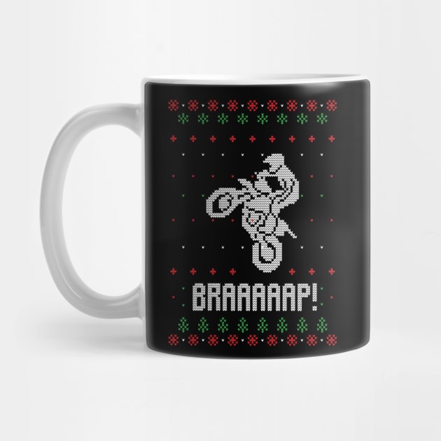 Merry Christmas Motorcross Xmas Gift Ugly by Gufbox